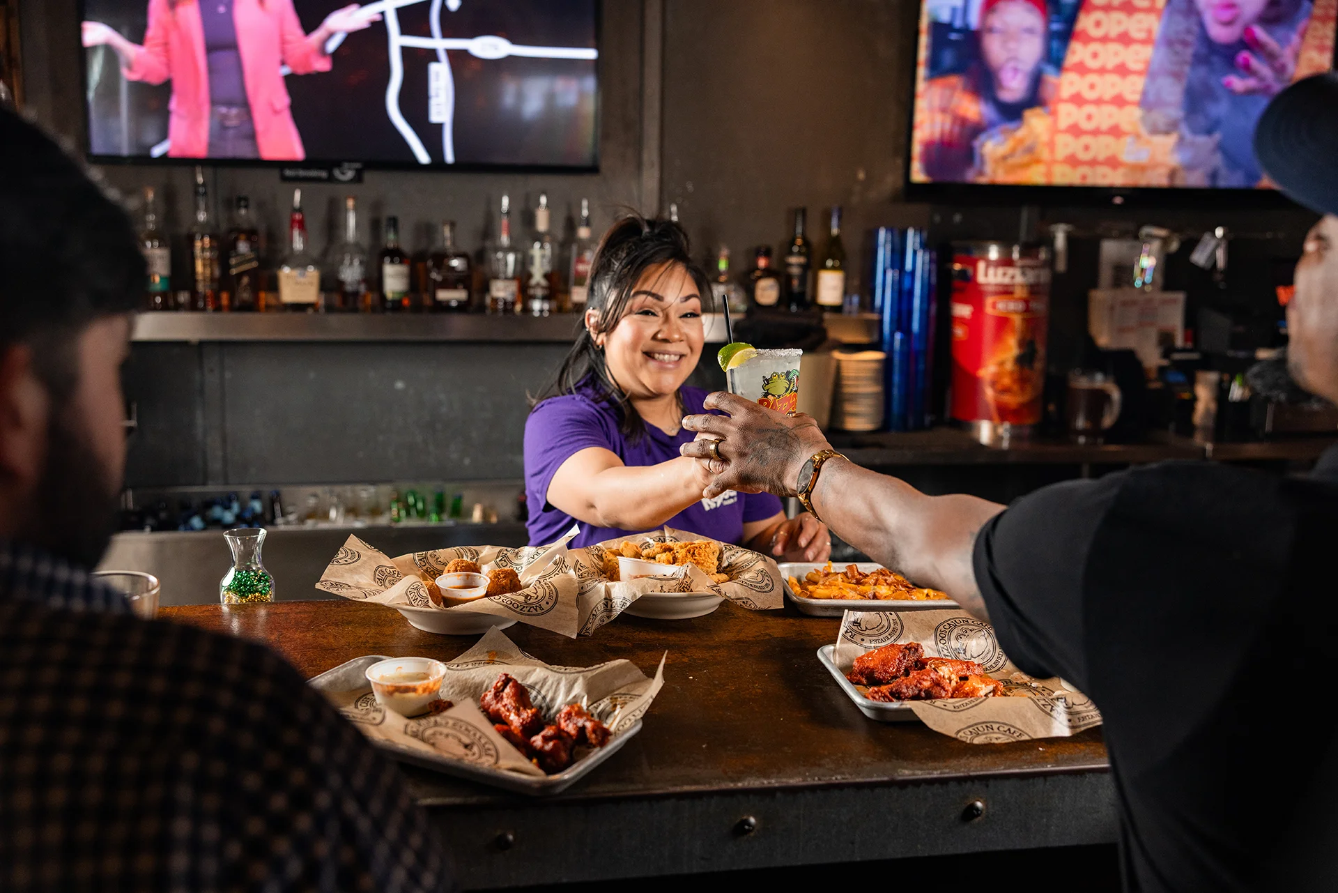 Photo Of Bartender Handing Over Margarita