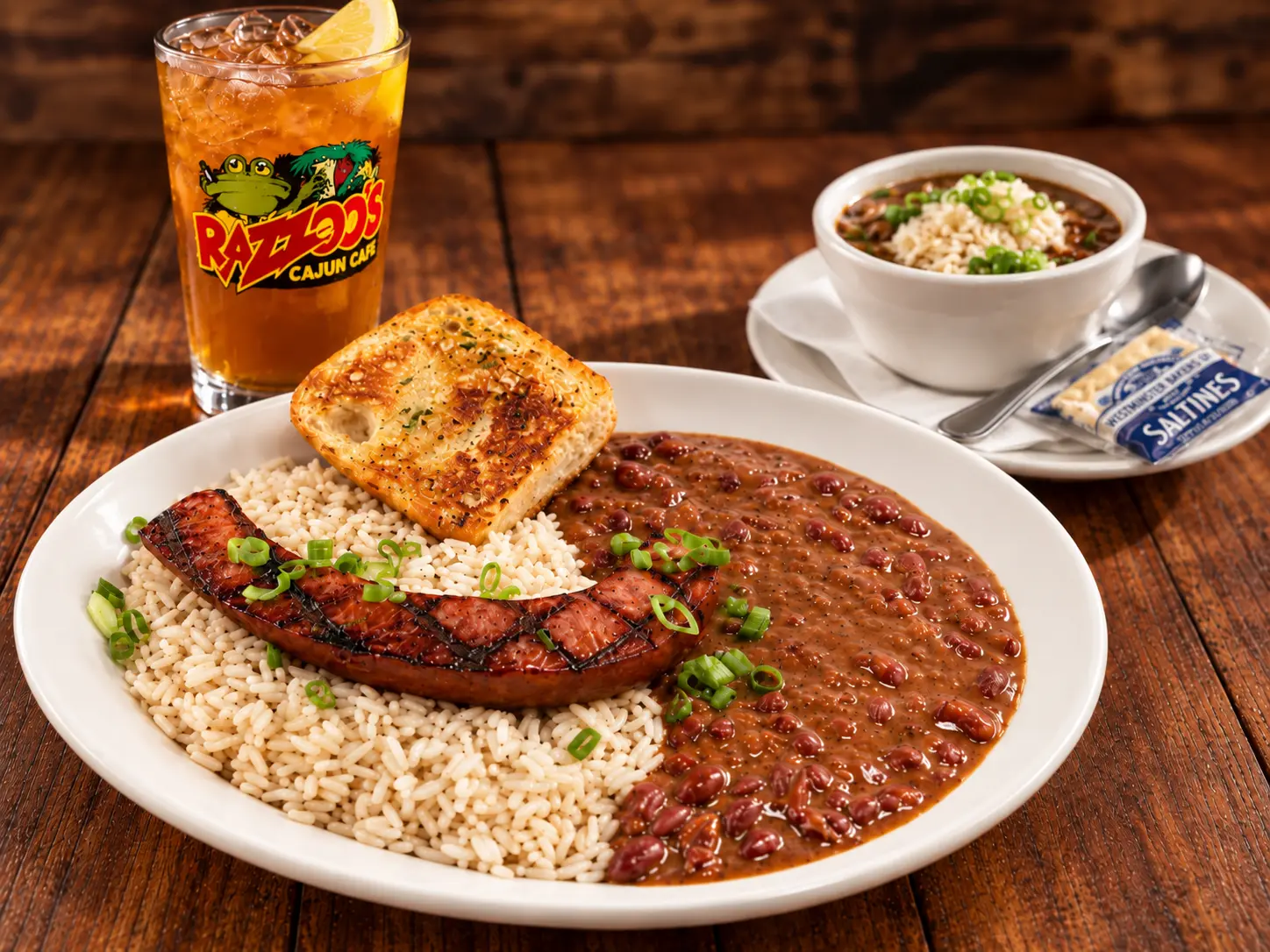 Andouille Red Beans ‘n’ Rice with Lil’ Taste of Gumbo + Tea Andouille Red Beans 'n' Rice with Lil' Taste of Gumbo + Tea
