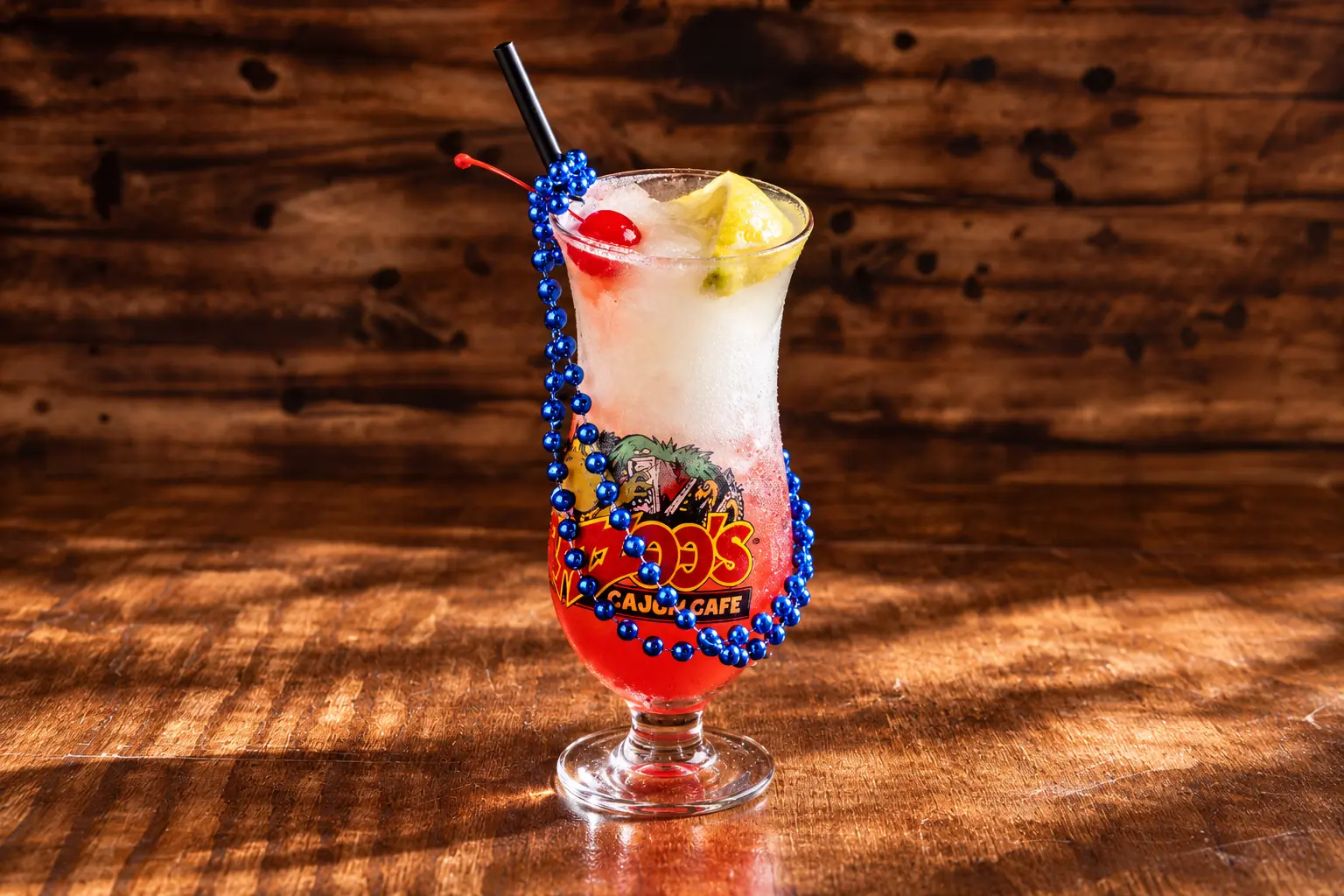 2026 Razzoos Bev Menu From the Bayou Strawberry Coconut Sunrise